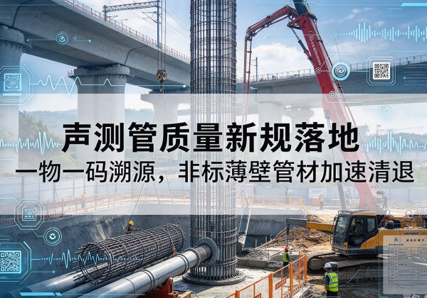 谢通门声测管质量新规落地，一物一码溯源，非标薄壁管材加速清退