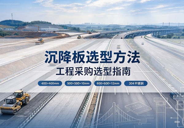 谢通门沉降板选择方法